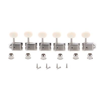 Wilkinson White Button Vintage Deluxe Guitar Split 6 Inline Machine Tuning Pegs
