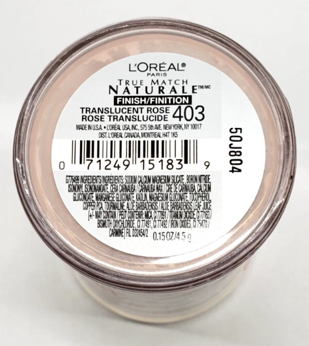 NEW L'Oréal True Match Naturale- 403 TRANSLUCENT ROSE - Image 2 of 2