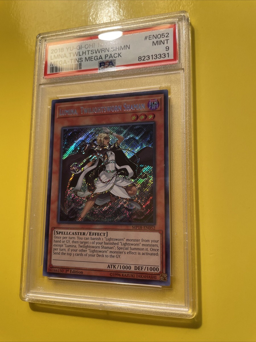 YuGiOh LUMINA, TWILIGHTSWORN SHAMAN #MP18-EN052🔥PSA 9🔥1st ED