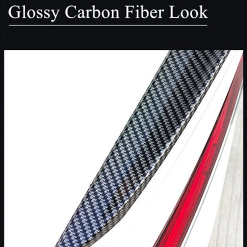 54'' Carbon Fiber Pattern Car Trunk Spoiler Wing For BMW E46 E90 3 Series Etc - Picture 8 of 13