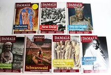 7 x DAMALS Magazin - Gandhi Otto der Große Schwarzwald Barbarossa New Deal etc