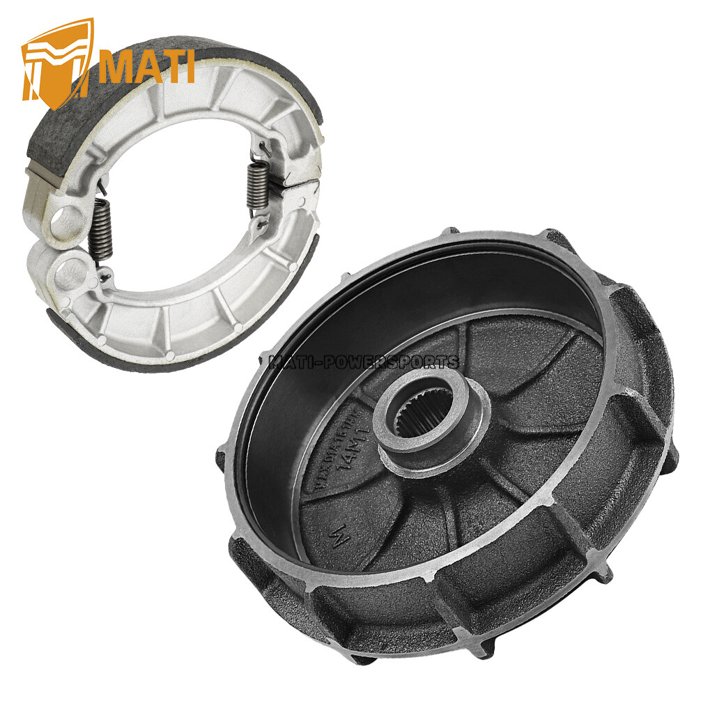 Rear Brake Drum Hub w/Shoes Kit for Honda Rancher 420 Foreman 500 TRX420 TRX500