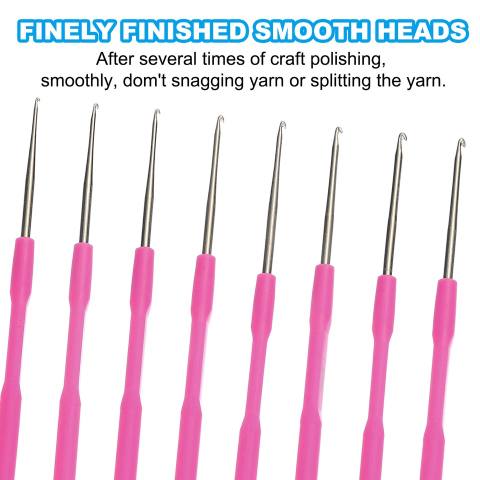 8 Sizes Crochet Hooks Ergonomic Crochet Hook Dark Red eBay