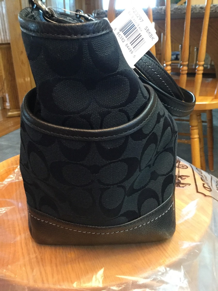 COACH Park Signature Carrie Tote Handbag. Black. F23297. NWT | eBay