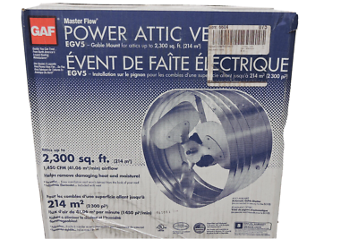 1450 CFM SIlver Electric Powered Gable Mount Electric Attic Fan EGV5 | eBay