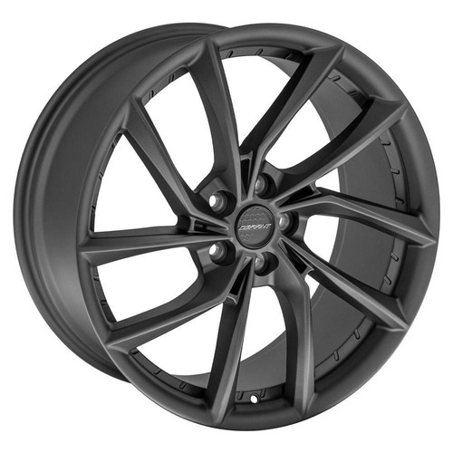 Set of (4) Tesla Model X, S Wheels 5x120 Charcoal 20x9 Defiant DF06 - Picture 4 of 10