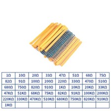 Metal Film Resistor 1/4W 0.25W 1 Kit Set 820PCS 41 Values 20pcs/each