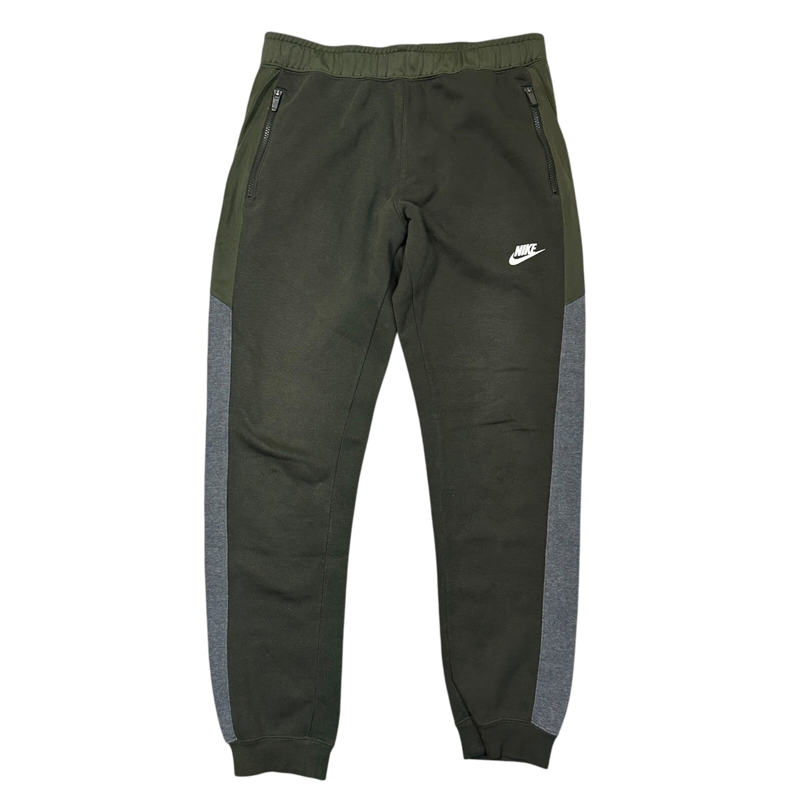 Nike Joggers Swoosh Y2K Cuffed Sweatpants Y2K Retro Green Mens Medium