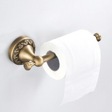 Antique Brass Bathroom Wall Mounted Toilet Paper Holder Roll Paper Towel Rack
