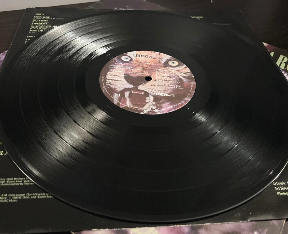 DIANA ROSS - Eaten Alive (1985) - 12" Vinyl Record LP - VG+ Foto 3 de 3