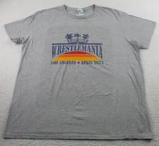 WWE Wrestlemania Los Angeles T Shirt Mens XL Authentic LA April 2023 Gray