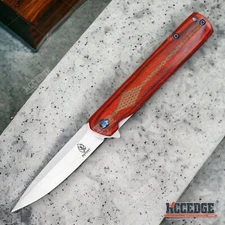 8" Pocket Knife Gentleman Blade Camping Knife EDC Folding Knife w/ Belt Clip