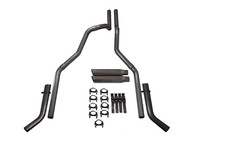 Chevy Gmc 1500 99-06 2.5 Dual Exhaust Kits No Muffler Clamp On Tips Corner Exit