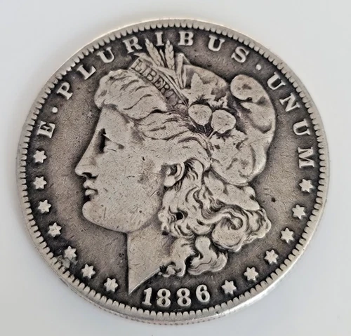 1886-O Morgan Silver Dollar 90% Silver New Orleans Mint Circulated - A58
