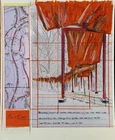 CHRISTO - mixedmedia on Shoeller cardboard of 90's!!!