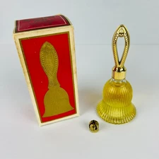 AVON Decanter Fragrance Bell Brocade Cologne 1 Fl Oz Original Box Vintage 1970s