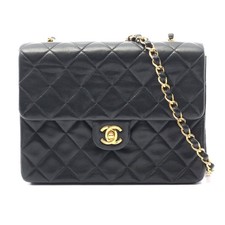 Chanel Mini Matelasse 20 Lambskin Shoulder Bag Women Black One Size