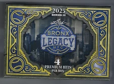 2025 Leaf Bronx Legacy Baseball Sealed Hobby Box