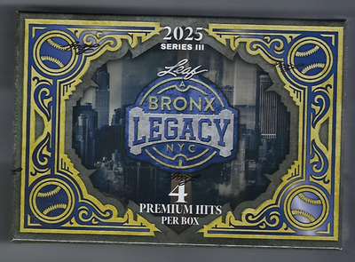 2025 Leaf Bronx Legacy Baseball Sealed Hobby Box | eBay