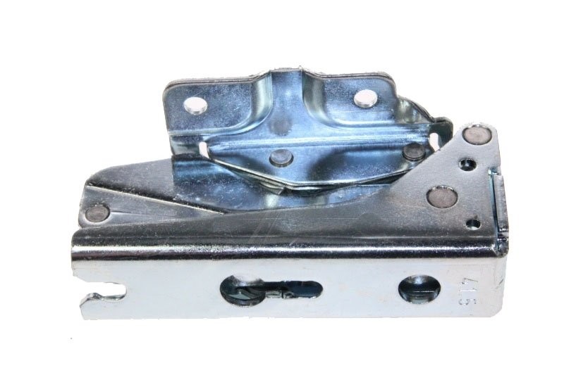 Charnière supérieure de porte pour réfrigérateur Beko 4350840300 en acier zingué blanc