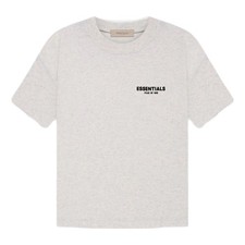 NWT FEAR OF GOD ESSENTIALS T-SHIRT SS22 "LIGHT OATMEAL" AUTHENTIC SIZE MEDIUM  