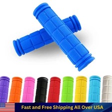 BMX MTB Bike Grips Mountain Bicycle Handlebar Soft Rubber Scooter Non Slip Pair