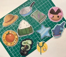 One Piece Straw Hat Pirates Inspired 2" Matte Laminate Stickers (Handmade)