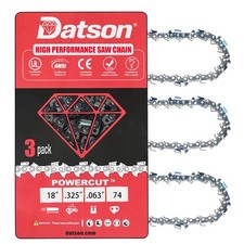 3PACK,18" Chainsaw Chain FOR STIHL MS 310 ,MS 341 ,MS 360 , .325"LP .063" 74 DL