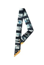 100 Mulberry Silk Skinny Scarf Hair Ribbon Neckerchief Handbag Handle Wrap