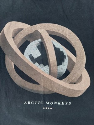 Arctic Monkey Rock Band Tour Adult Tshirt L Large Tee Merch T-Shirt Indy Inde Bl