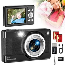 56MP Fotokamera Digitalkamera Kompaktkamera 16X Zoom 2,8 Zoll Tragbar Mit 64GB