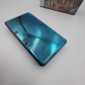 Nintendo 3DS Aqua Blue Console Bundle + Charger + SD Card + I Spy Castle DS Test