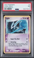 2007 POKEMON POP SERIES 5 #2 LUGIA-HOLO PSA 7