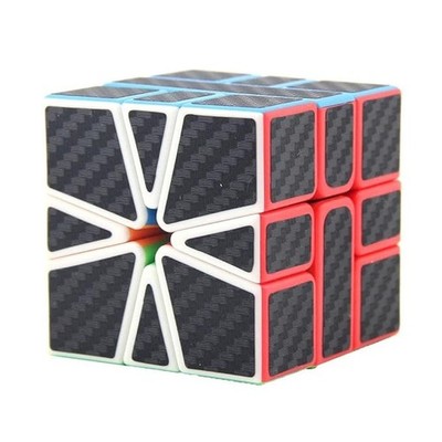Würfel Puzzle Fischer Kohlefaser Aufkleber Geschwindigkeit glatt Memory-Spiel Kinder bestes Geschenk