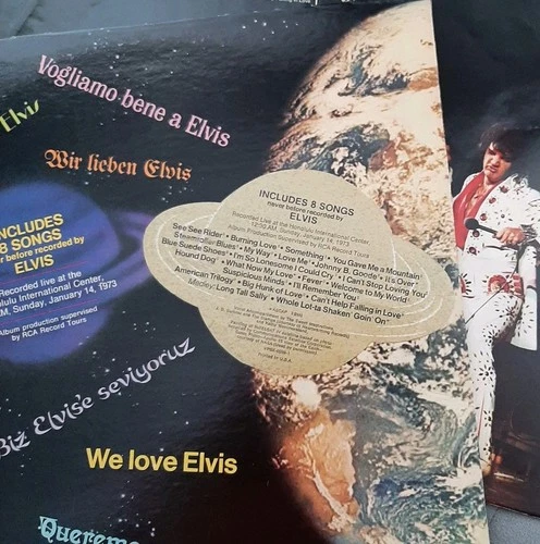 Elvis Presley ALOHA FROM HAWAII VPSX-6089 (USA 1973 ORIGINAL) SATURN ON COVER?