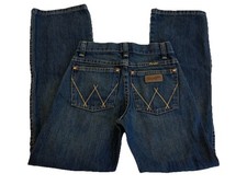 Wrangler Retro Relaxed Boot Jeans Size 10 Slim Adjustable Waist Youth Western