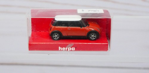 Herpa 023023, Mini Cooper Nuevo Mini, Marrón con Tapa Blanca, Escala 1/87 HO | Zustand: New
