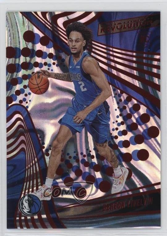 2023 Panini Revolution Rookies Red Swirl 107/199 Dereck Lively II Rookie RC 9bg