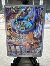 Squirtle 148/142 Stellar Crown Illustration Rare Holo Pokemon Card NM English