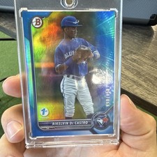 Topps 2022 Bowman 1st Blue Foil Rookie Rikelvin De Castro Blue Jays /150
