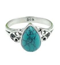 Turquoise Ring Handmade 925 Silver Ring Statement Popular Jewelry Gift For Women
