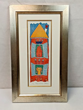 Vintage Helen Rhodes Ginger Cat Print 'Ready and Waiting' Limited Ed and Signed 