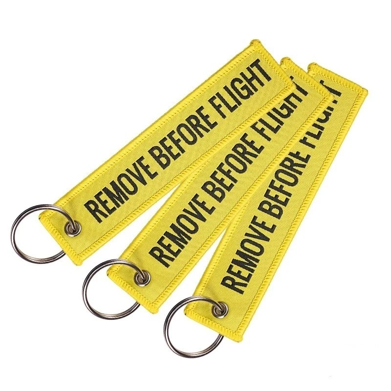 1/2/3Pcs Remove Before Flight Woven Key Chain Special Luggage Label Red Chain Ke - Image 3 of 4