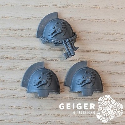 Warhammer 40K Salamanders Bits | Primaris Upgrades | Icon Gravis Shoulder Pads