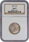 1892 Barber Silver Quarter MS63 NGC