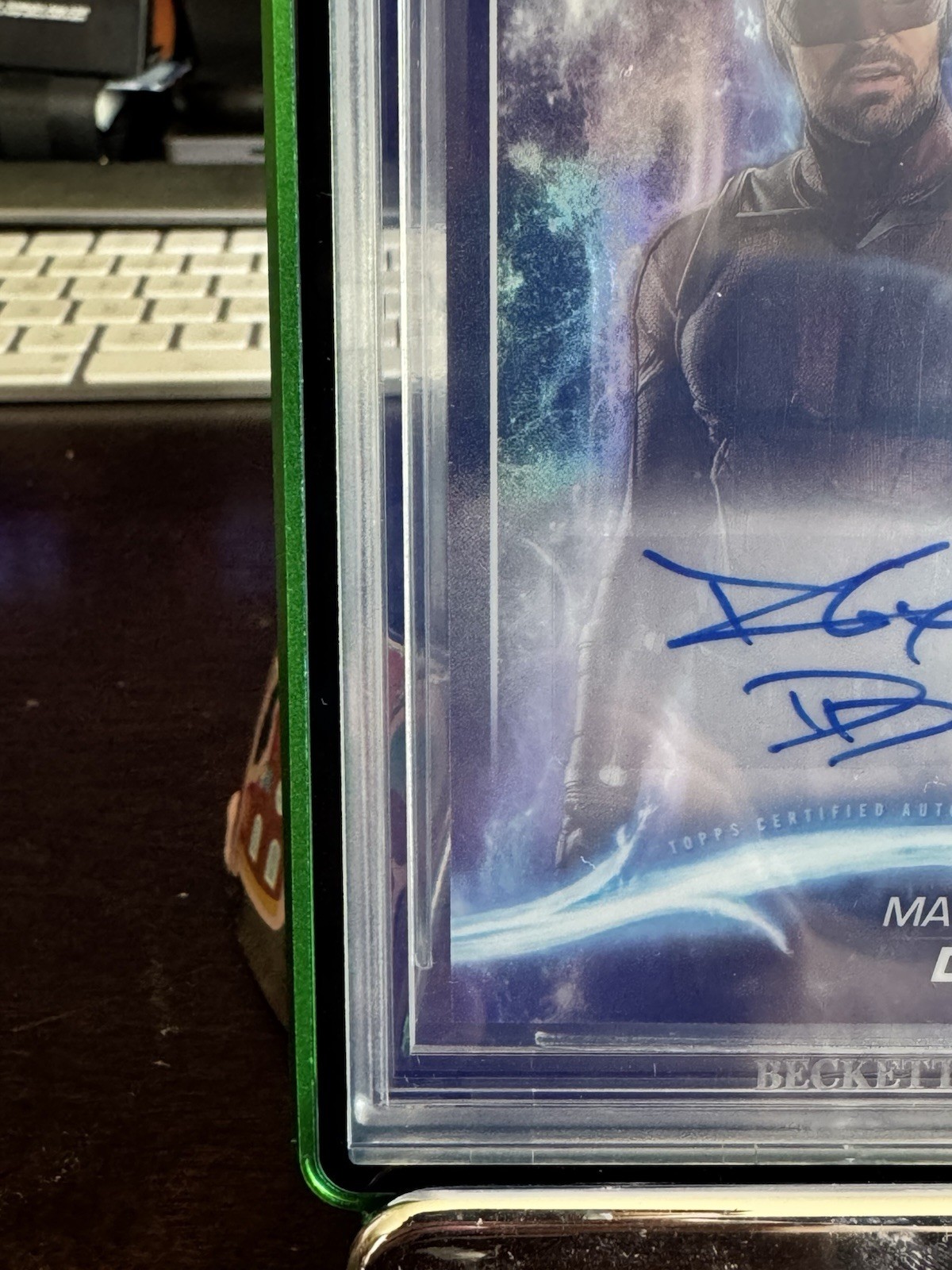 2025 Topps Marvel Studios Daredevil Charlie Cox Black Refractor Auto /10 BGS 9 view 14