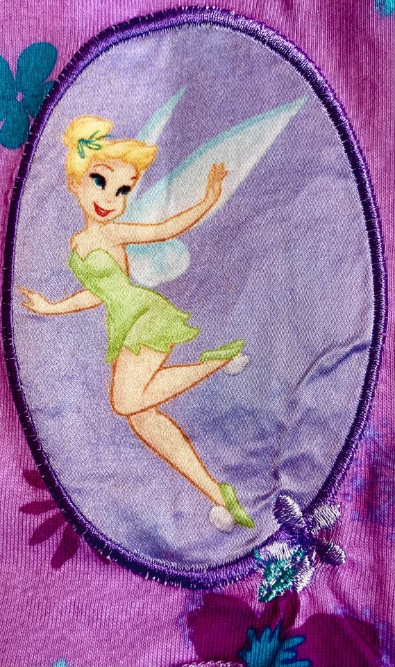 Disney Store Tinker Bell Nightgown Sleepwear Girls Size 4 Purple Long Sleeve NWT - Image 3 of 4