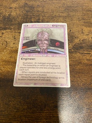 Engineer C3 Galactic Empires Card Game CCG 1994 Companion
