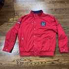 Chaqueta F-1 Honda Racing Team roja y blanca con cremallera Pit Crew Patrick Calello XXXL