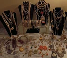 Vintage To Now Gold Tone Jewelry Lot Trifari Marvella Joan Collins Monet ART GF